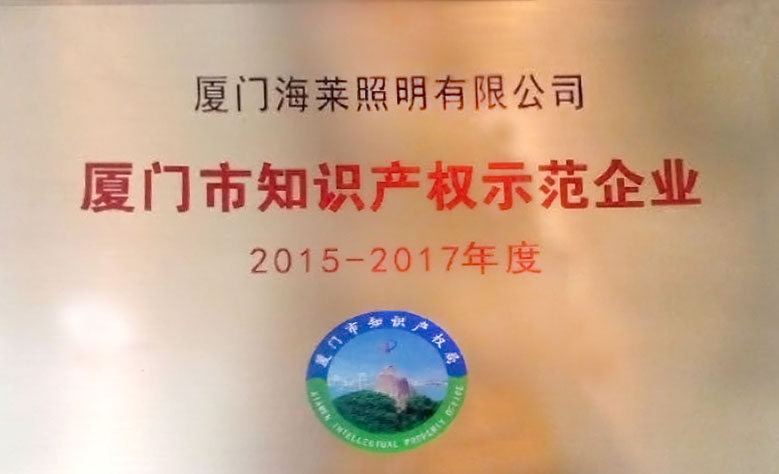 廈門(mén)市知識(shí)產(chǎn)權(quán)示范企業(yè)